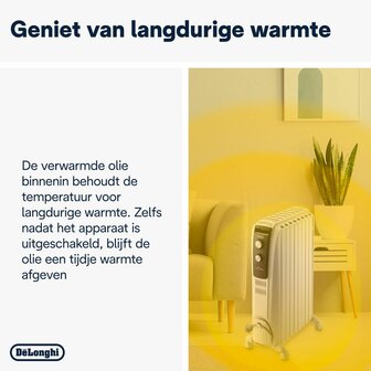 Olieradiator DeLonghi TRD50820 900 W 4