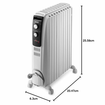 Olieradiator DeLonghi TRD51025 Wit 8