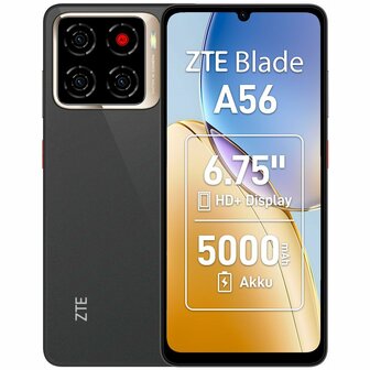 Smartphone ZTE Blade A56 Octa Core 4 GB RAM 64 GB Zwart 6,75&quot; 2