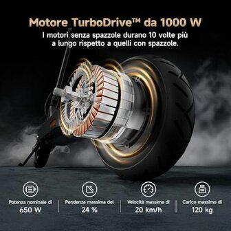 Elektrische Step Navee SNAVST3 Zwart 25 km/h 8