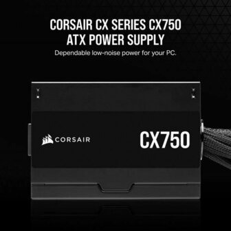 Voedingsbron Corsair CX750 750 W 130 W 80 Plus Bronze 4