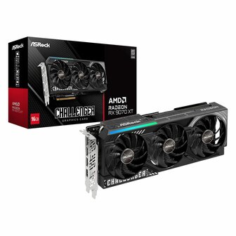 Videokaart ASRock 90-GA61ZZ-00UANF radeon rx 9070 xt 16 GB GDDR6 3