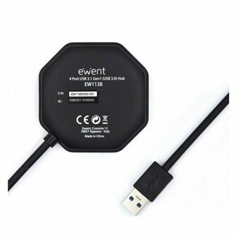 USB-HUB 4 Poorten Ewent EW1138 Zwart 3