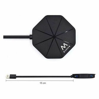 USB-HUB 4 Poorten Ewent EW1138 Zwart 4