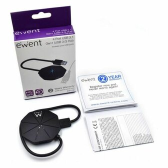 USB-HUB 4 Poorten Ewent EW1138 Zwart 8