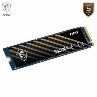 Hard Drive MSI SPATIUM M450 500 GB SSD 3