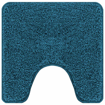 Antislip Badmat met Toilet Cut Blauw 50 x 50 cm PP 2