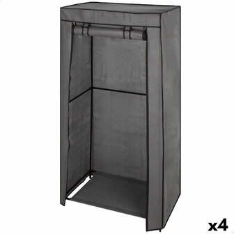 Kledingkast Max Home Donker grijs 70 X 148 X 44 CM 4 Stuks 1