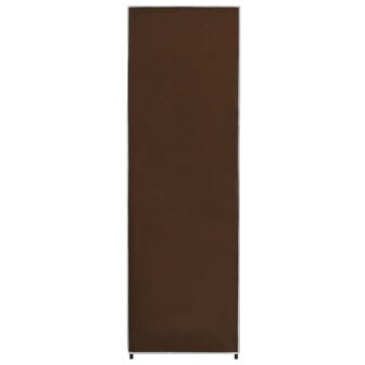 Kledingkast 87x49x159 cm stof bruin 6