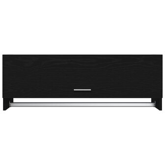 Kledingkast Zwart Eiken 100 x 32,5 x 35 cm Bewerkt hout 8