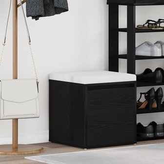 Ladekast met lade Zwart Eiken 40,5 x 40 x 40 cm Bewerkt hout 1