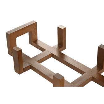 Snackdienblad Home ESPRIT Transparant Natuurlijk 300 ml 32 x 12 x 6 cm 3