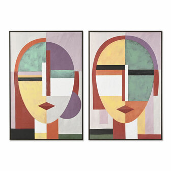 Schilderij Home ESPRIT Abstract Modern (2 Stuks) 1
