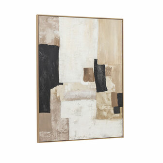 Schilderij Home ESPRIT Wit Beige Abstract Stads 92 x 4,5 x 121,5 cm (2 Stuks) 6