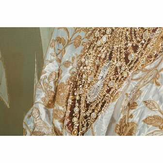 Schilderij Home ESPRIT Wit Groen Koloniaal Afrikaanse 100 x 4,5 x 150 cm 2