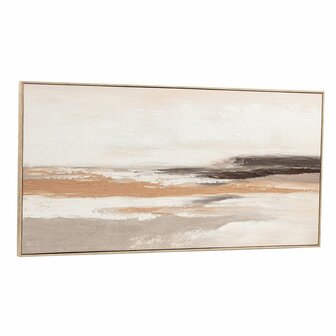 Schilderij Home ESPRIT Wit Beige Abstract Modern 142,5 X 4,5 X 72,5 CM (2 Stuks) 5