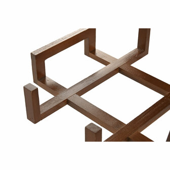 Snackdienblad Home ESPRIT Transparant Natuurlijk 300 ml 22 x 22 x 6 cm 4