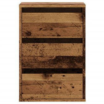 Ladekast 40x41x58 cm bewerkt hout oud houtkleurig 4
