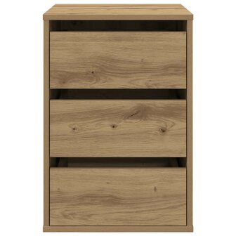 Ladekast 40x41x58 cm bewerkt hout artisanaal eikenkleurig 4