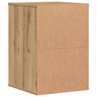 Ladekast 40x41x58 cm bewerkt hout artisanaal eikenkleurig 7