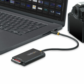 Kaartlezer Extern Startech 1B-USB-C-CFE-ADAPTER Zwart 1