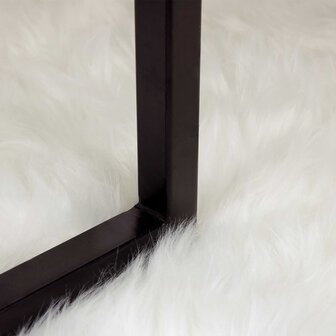 Nep Schapenvacht Tapijt Tafalla Wit &Oslash; 80 cm Polyester 5