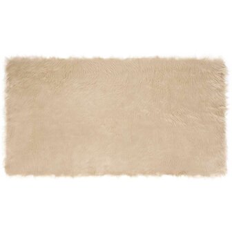 Nep Schapenvacht Tapijt Tafalla Beige 80 x 150 cm Polyester 2