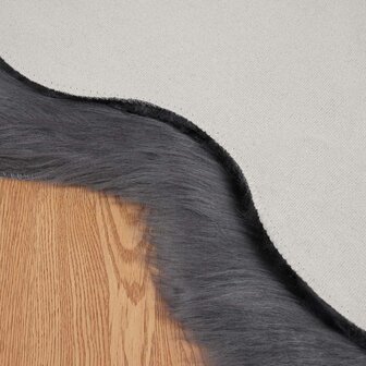 Nep Schapenvacht Tapijt Tafalla Antraciet 60 x 90 cm Polyester 6