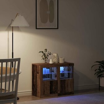 Bijzetkast 2 pcs Oud hout 41 x 37 x 67 cm Bewerkt hout 5