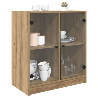 Bijzetkast Artisan Eiken 68 x 37 x 75,5 cm Bewerkt hout 3