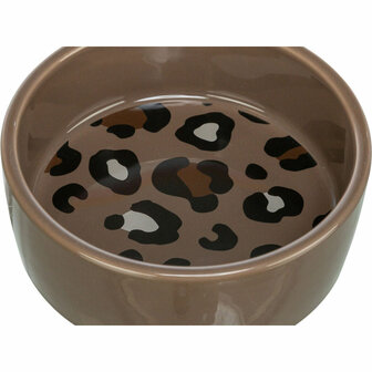 Voerbak voor honden Trixie Leo Bruin Keramisch &Oslash; 12 cm 300 ml 2