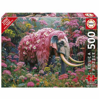 Puzzel Educa Elefante Florido 500 Onderdelen 2