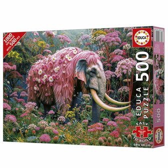 Puzzel Educa Elefante Florido 500 Onderdelen 3