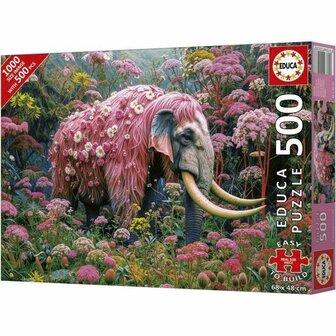 Puzzel Educa Elefante Florido 500 Onderdelen 5