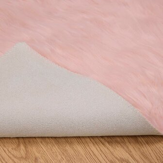 Nep Schapenvacht Tapijt Tafalla Roze 80 x 150 cm Polyester 8