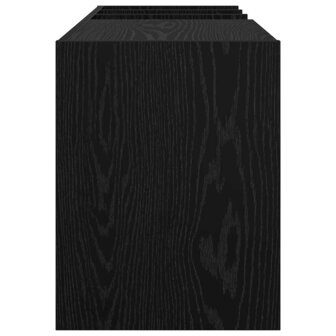 Platenkast met plank Zwart Eiken 78.5 x 35 x 45 cm Bewerkt hout 6