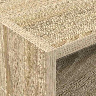 Platenkast Sonoma Eiken 78.5 x 35 x 45 cm Bewerkt hout 8