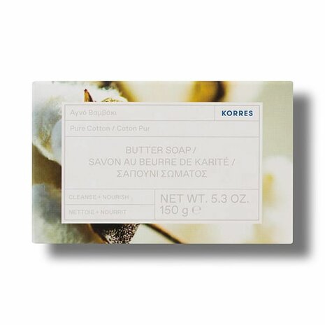 Blok Zeep Korres Pure Cotton Butter 150 g 1