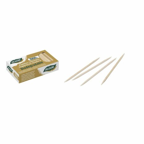 Tandenstokers Algon Hout 1000 Onderdelen (18 Stuks) 2