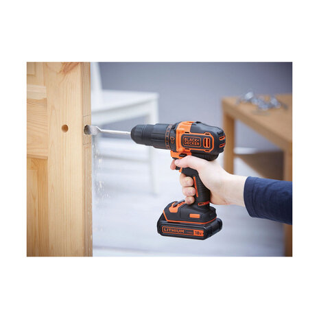 Schroevendraaier Black & Decker BDCHD18KB 4