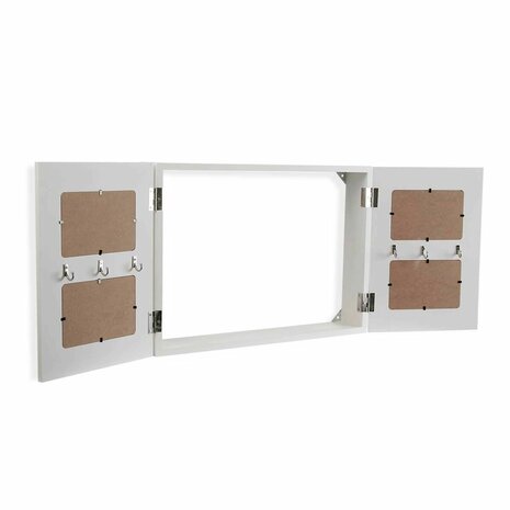 Sleutelkastje Versa Wte Wit Hout 8,5 x 33 x 46 cm 2