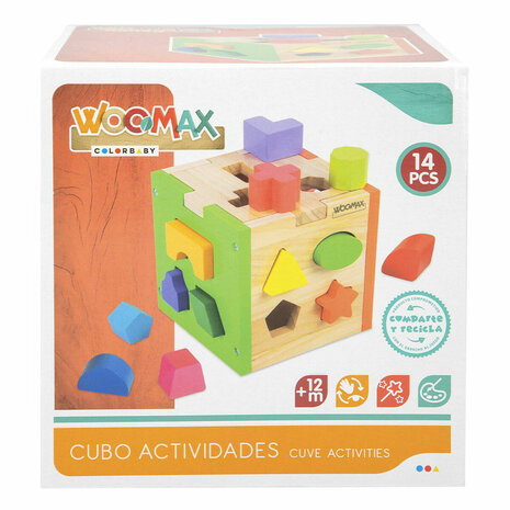 Houten Kinderpuzzel Woomax 15 x 15 x 15 cm (6 Stuks) 5