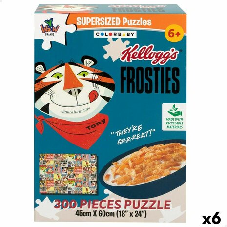 Puzzel Colorbaby Kellogg&apos;s Frosties 300 Onderdelen 6 Stuks 60 x 45 x 0,1 cm 1