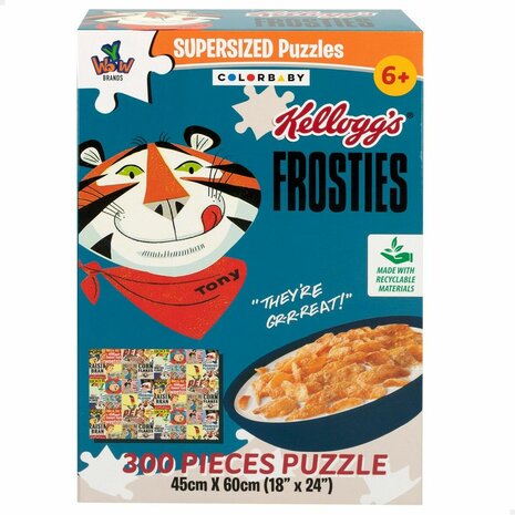Puzzel Colorbaby Kellogg&apos;s Frosties 300 Onderdelen 6 Stuks 60 x 45 x 0,1 cm 2