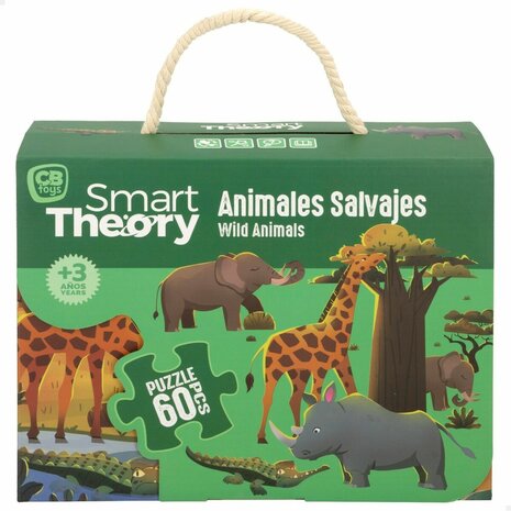 Kinderpuzzel Colorbaby Wild Animals 60 Onderdelen 60 x 44 cm (6 Stuks) 2