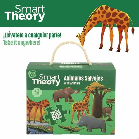 Kinderpuzzel Colorbaby Wild Animals 60 Onderdelen 60 x 44 cm (6 Stuks) 5