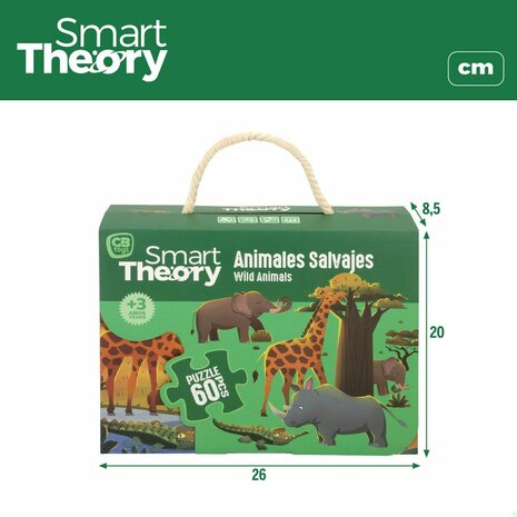 Kinderpuzzel Colorbaby Wild Animals 60 Onderdelen 60 x 44 cm (6 Stuks) 7