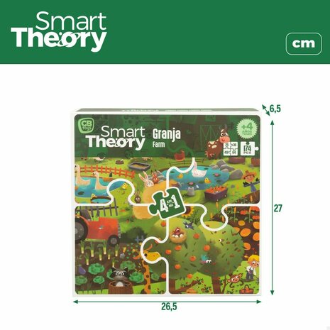 Kinderpuzzel Colorbaby 4-in-1 174 Onderdelen Boerderij 68 x 68 cm (6 Stuks) 7