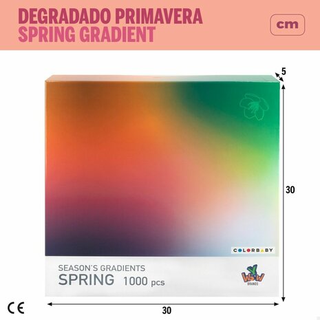 Puzzel Colorbaby Season&apos;s Gradients Spring 68 x 50 cm (6 Stuks) 7