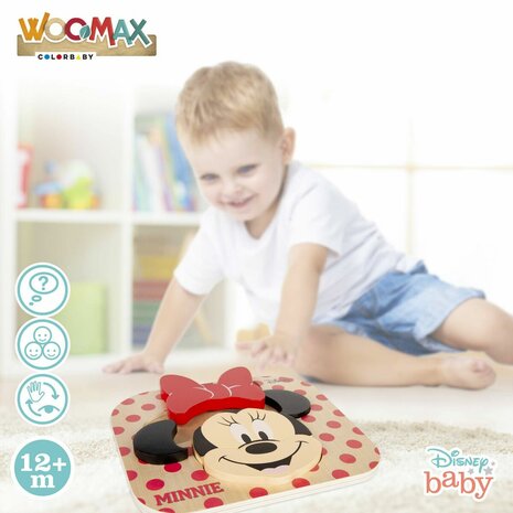Houten Kinderpuzzel Minnie Disney 6 pcs (22 x 20 cm) 6